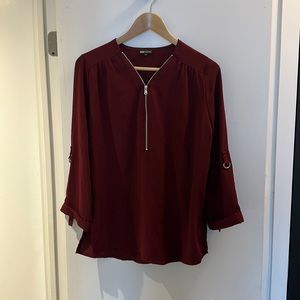 Half zip Blouse